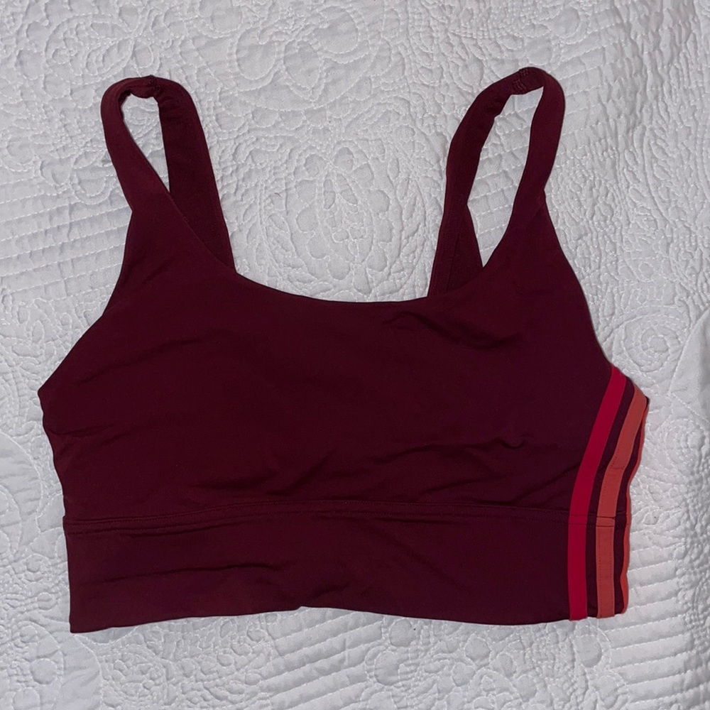 Lululemon Take A Hint Bra Deep Rouge Size 8 Great Used Condition 2018 Season